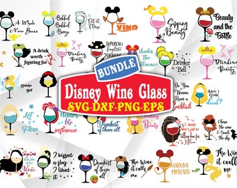 Disney Wine Svg Etsy