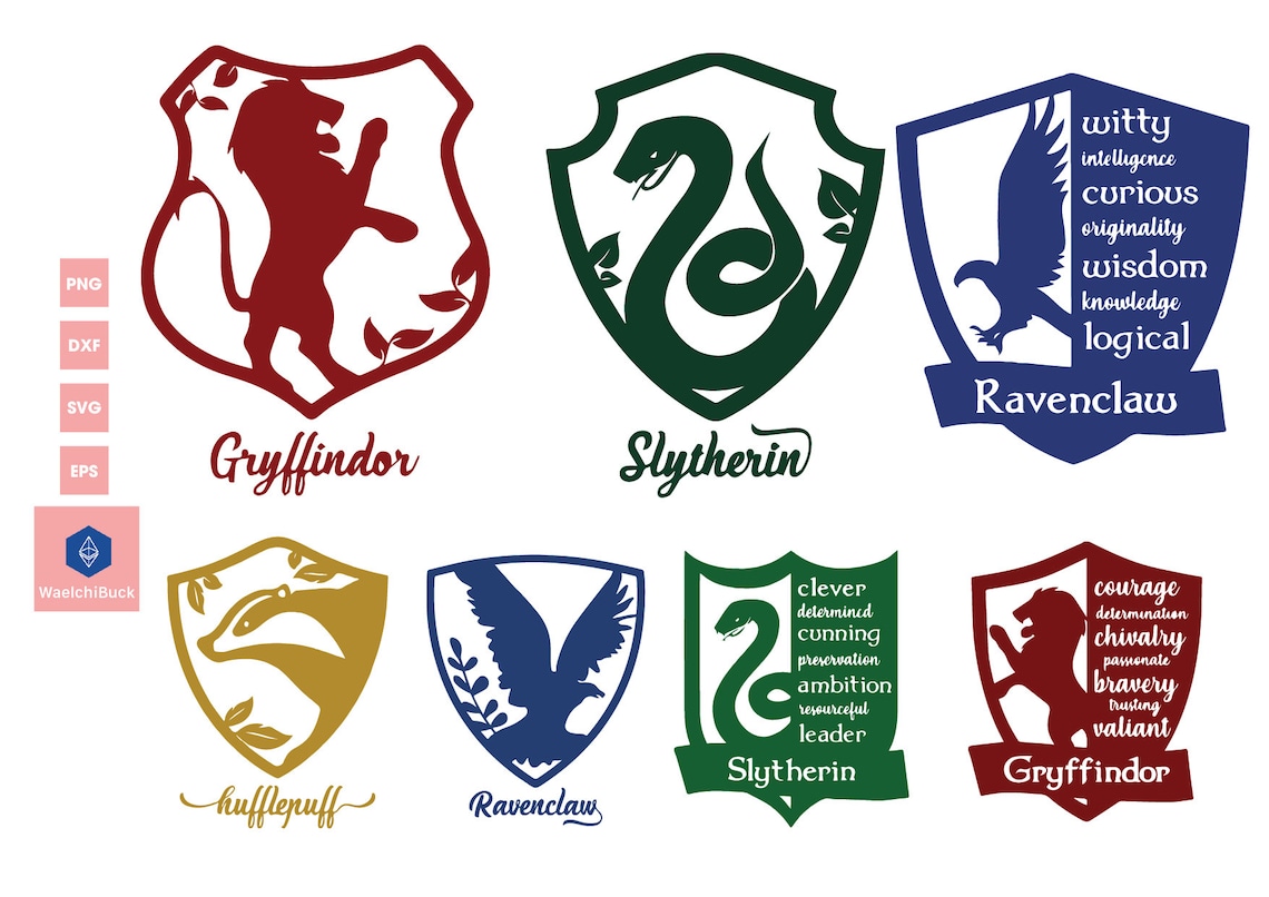 Download 6 Harry Potter SVG Bundle Silhouette Cut Files Clipart | Etsy