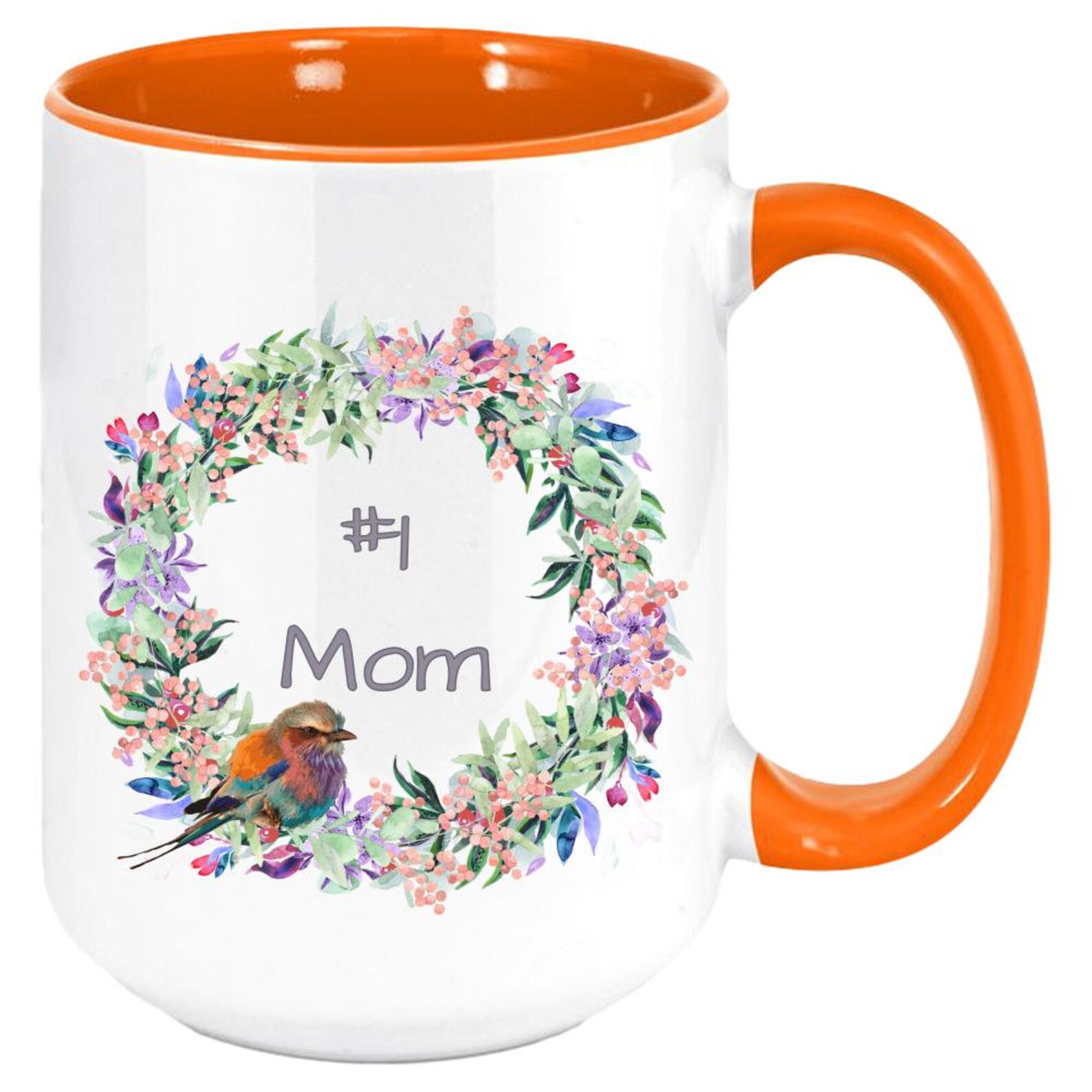 Número 1 mamá taza 11 oz taza de café blanco con color Etsy