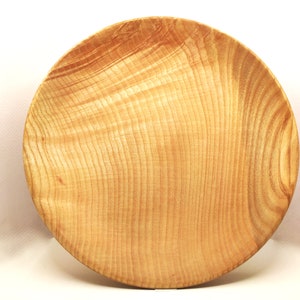 Assiette en bois frêne, assiette en bois, assiette artisanale, assiette fait main, assiette écologique, assiette naturelle, assiette plate