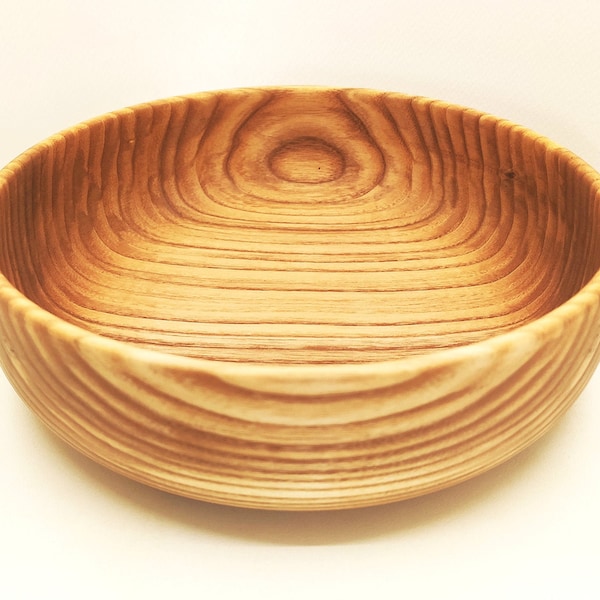 Ash wood bowl Large capacity of 750ml