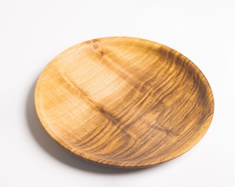 Walnut wood plate, food tableware