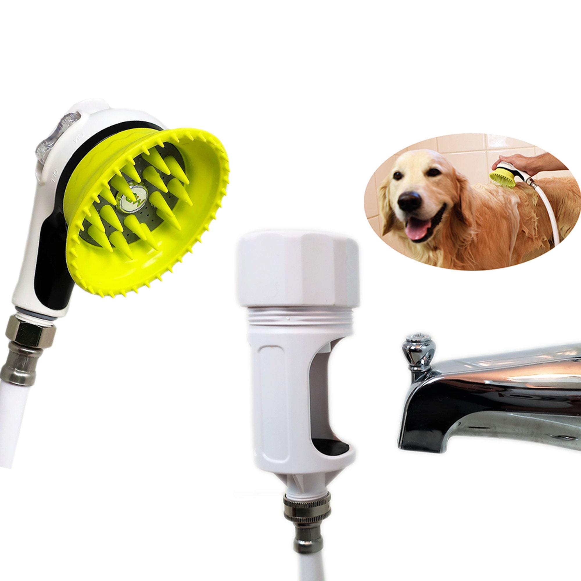Wondurdog Bathtub Spout and Garden Hose Dog Wash Kit Etsy Canada