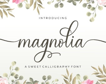 Cursive Text Font Etsy