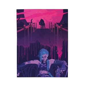 LOL Jinx Plüsch Decke