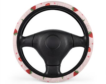 Copia de la funda para volante de coche Jinx Strawberry, accesorios de regalo de verano e invierno