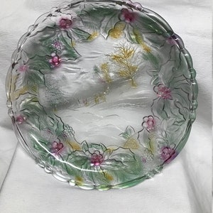 Vintage Retired MIKASA Walther Glas Germany Crystal Round Cake Platter