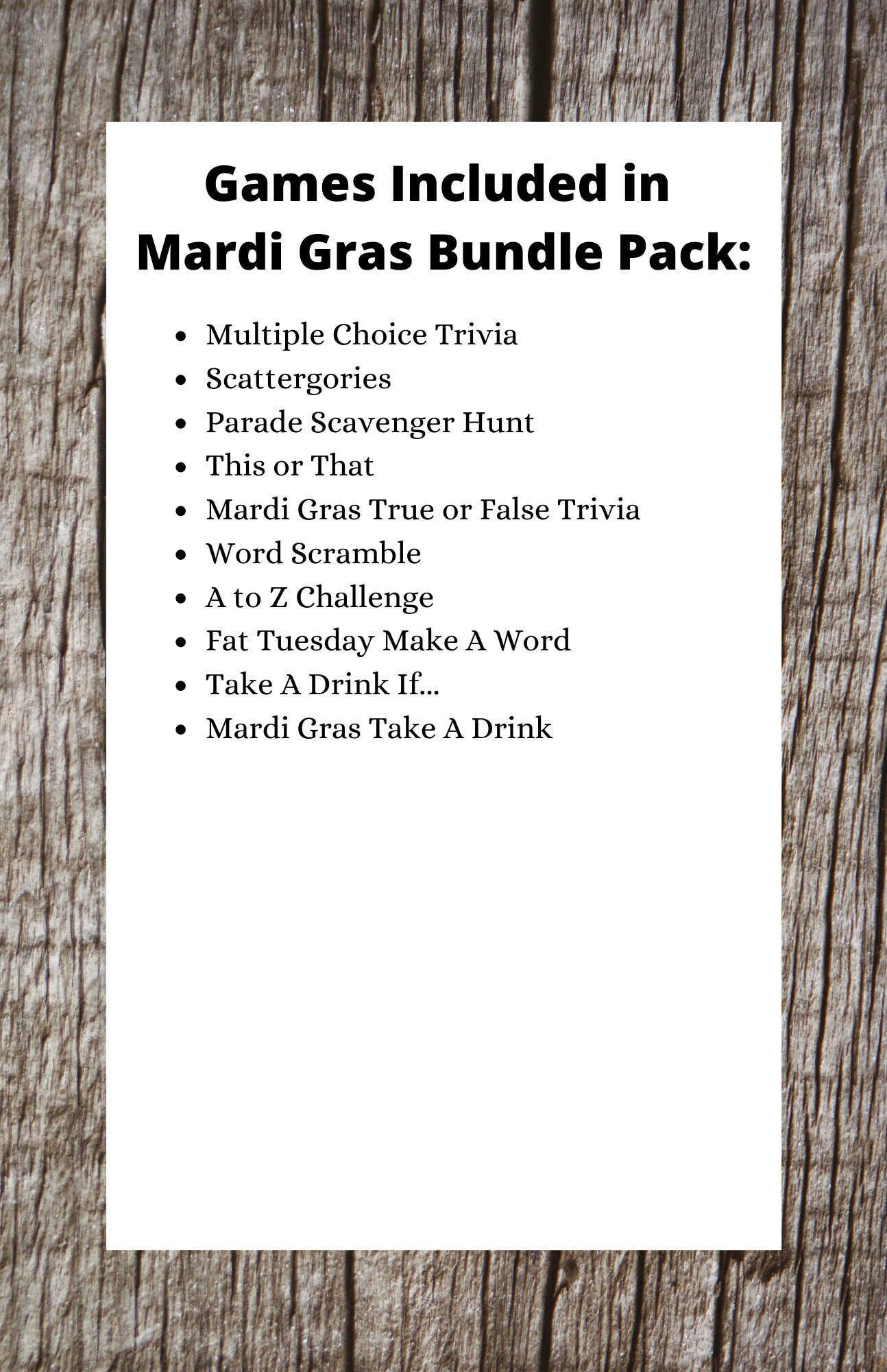 Mardi Gras 10 Printable Game Bundle Pack | Printable Mardi Gras Games ...