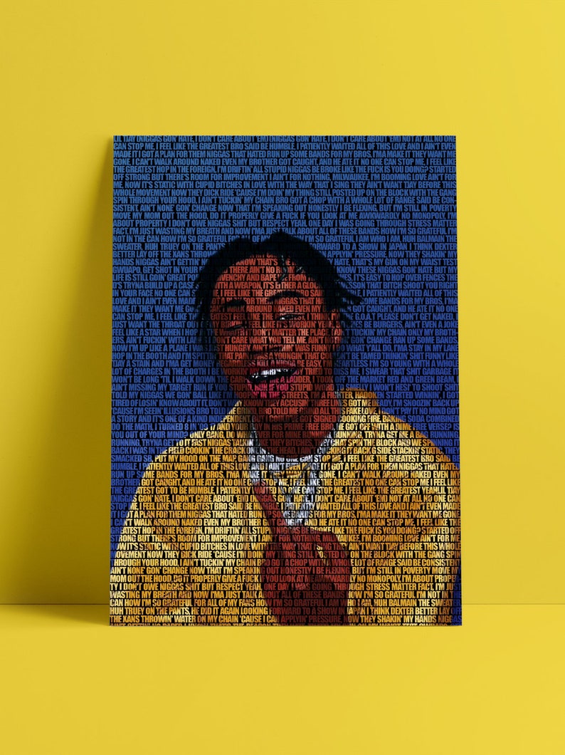Lil Tjay Canvas Poster Custom Music Poster Rapper Print Lil Tjay Canvas Rolls Wall Hanging Lyrics Poster Home Decor Unframed Canvas