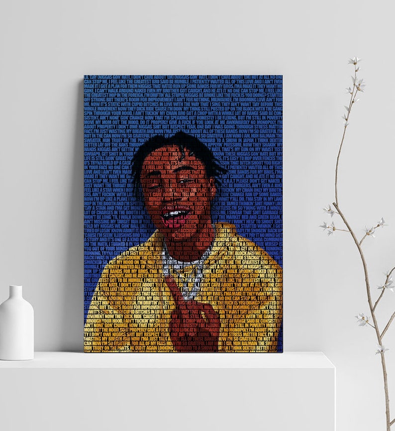 Lil Tjay Canvas Poster Custom Music Poster Rapper Print Lil Tjay Canvas Rolls Wall Hanging Lyrics Poster Home Decor Unframed Canvas
