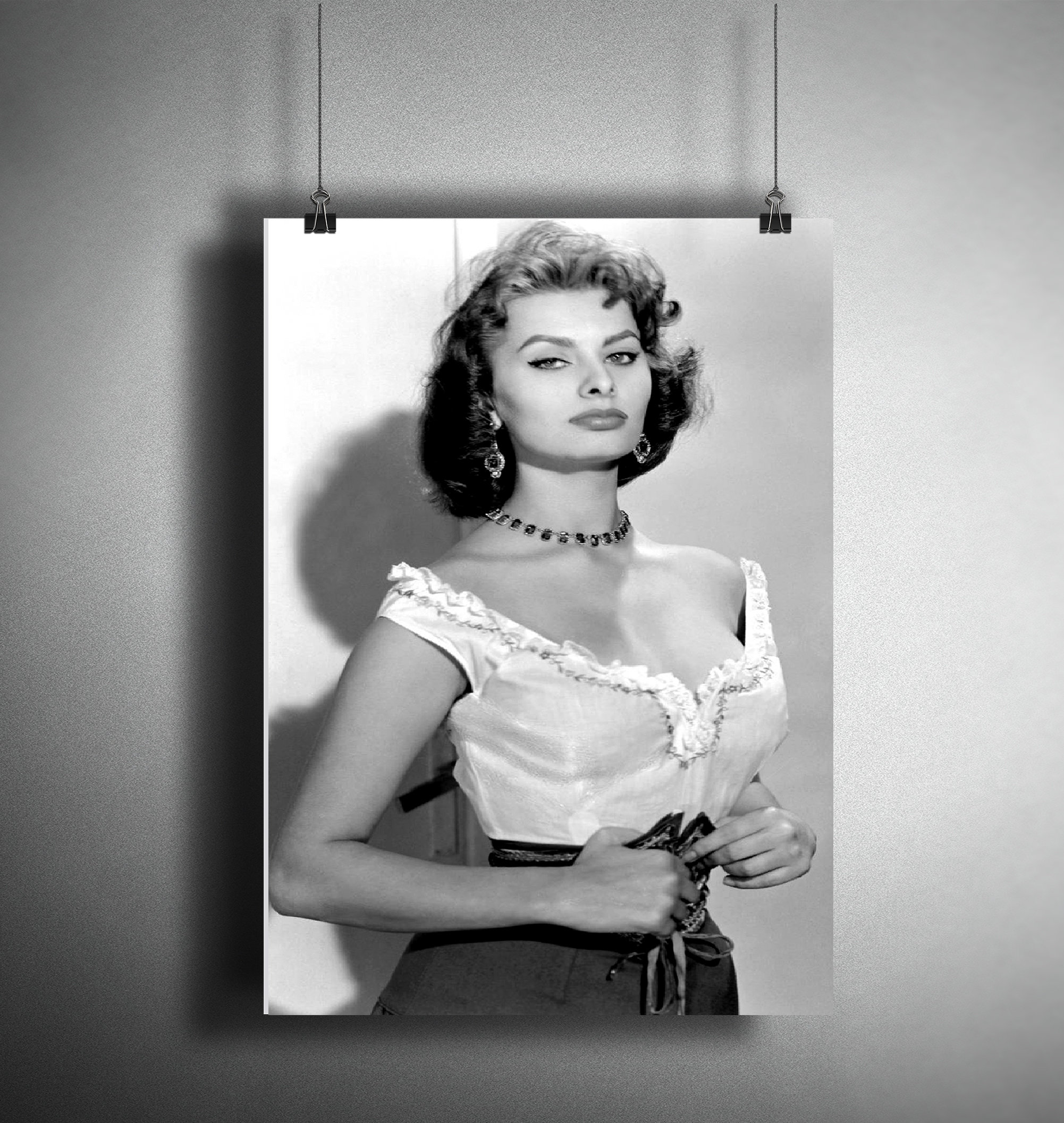 Sophia Loren Canvas Poster Sophia Loren Canvas Rolls Actress Etsy