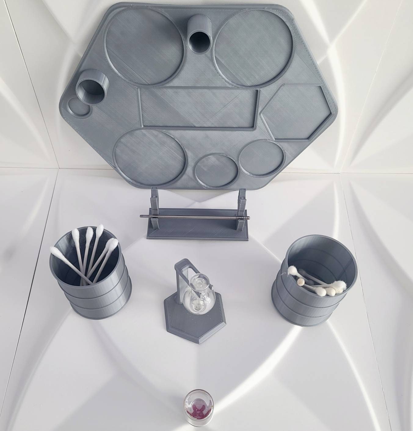 6piece Dab Rig Mat Tray Station Carb Cap holder Dab Pearl Etsy