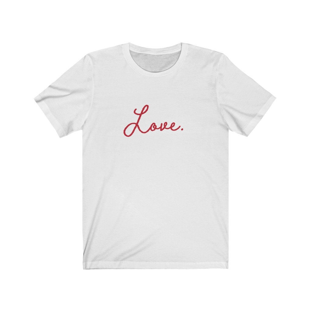 Love T-shirt Love shirts Love clothing One word shirt | Etsy