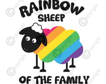 Download Rainbow Sheep Svg Etsy