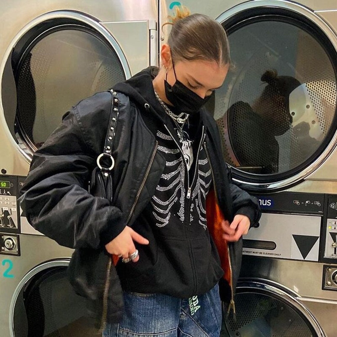 skeleton jacket y2k