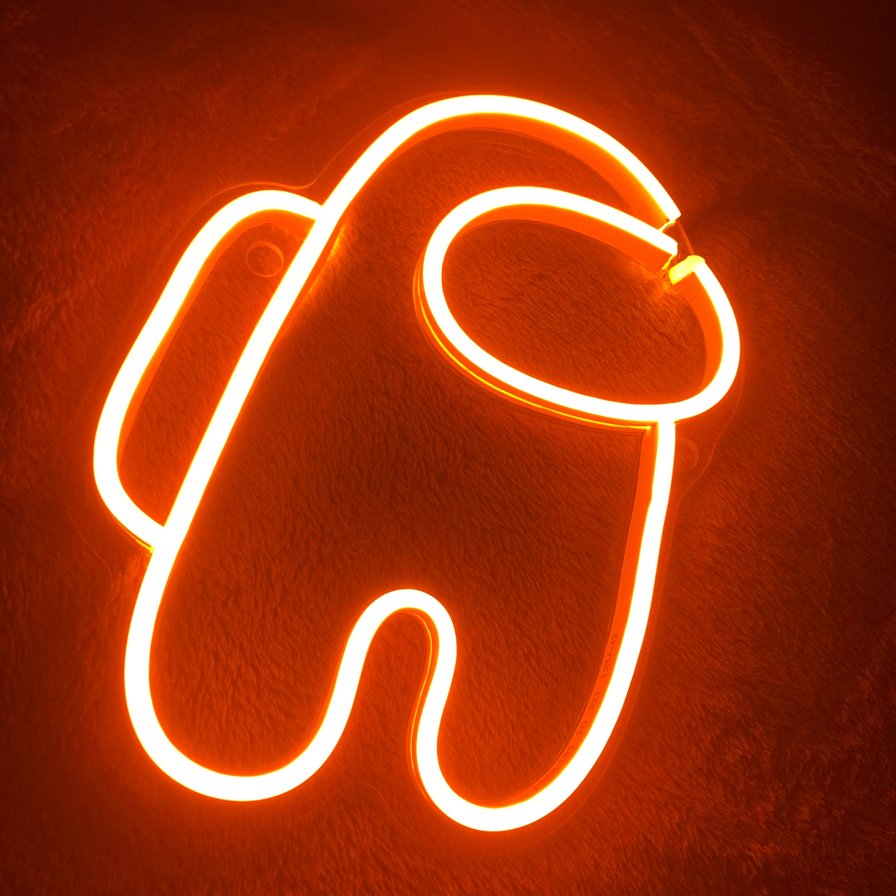 Among Us LED Flex Neon Sign Art Print, Custom Wall Decoration