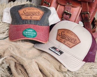 Sawyer the Face of Leather Cap - TCM - Leather patch