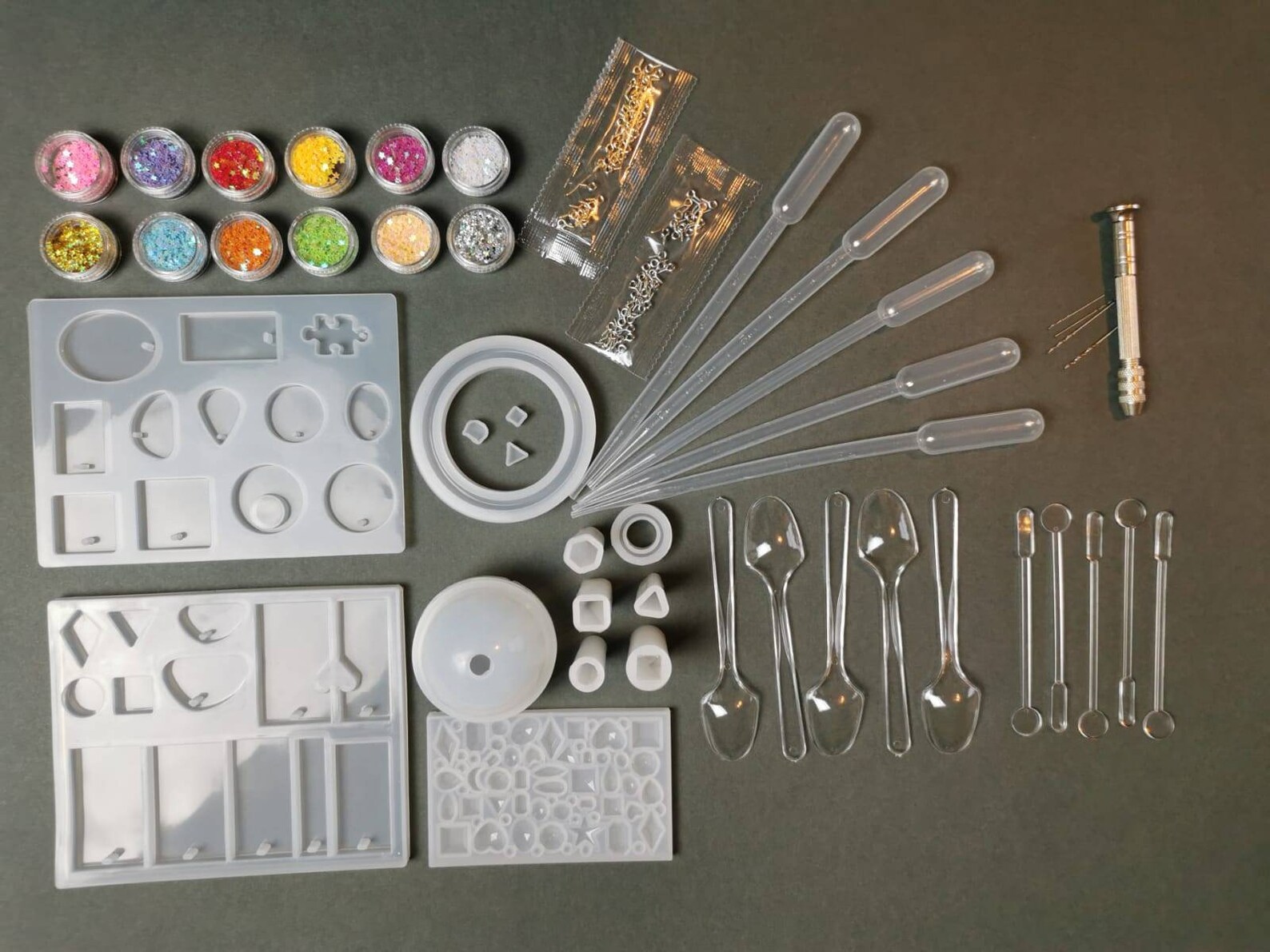 Silicone Casting Resin Molds And Tools Set For Resin Jewelry Etsy
