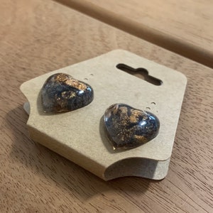 Resin Heart Earrings