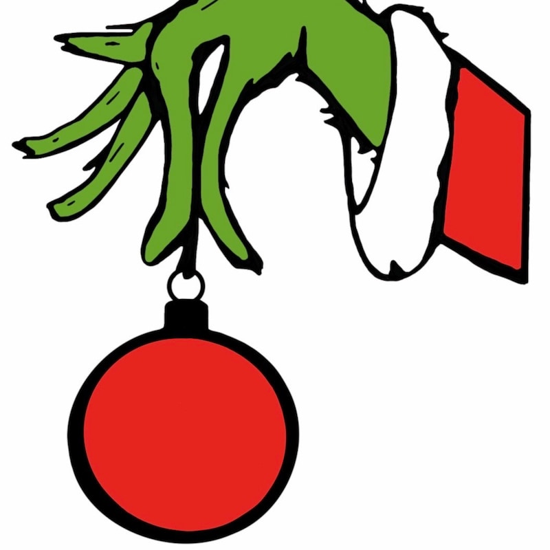 Grinch Hand Holding Ornament Etsy