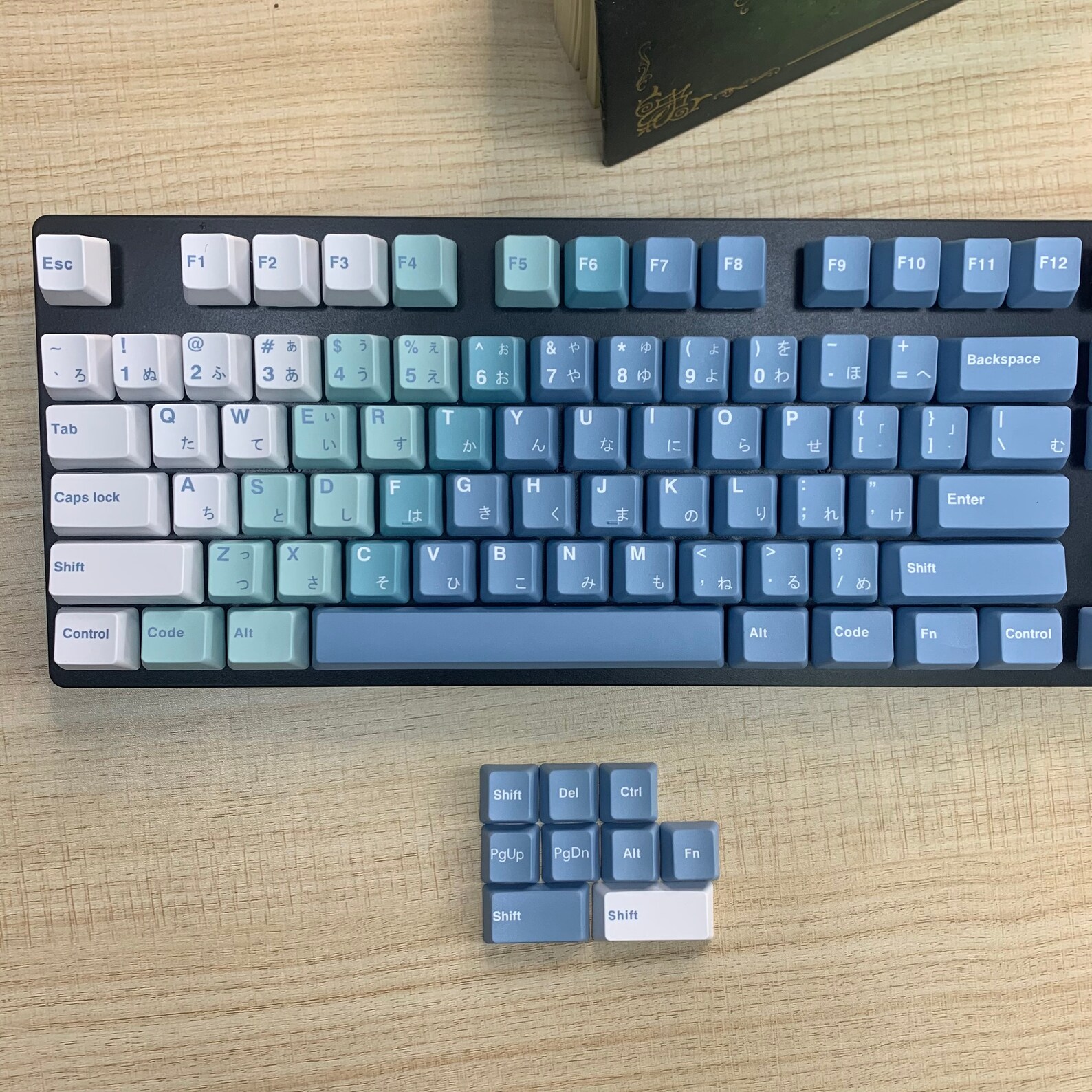 Gradient Pastel Blue PBT Keycap Set OEM Profile Etsy