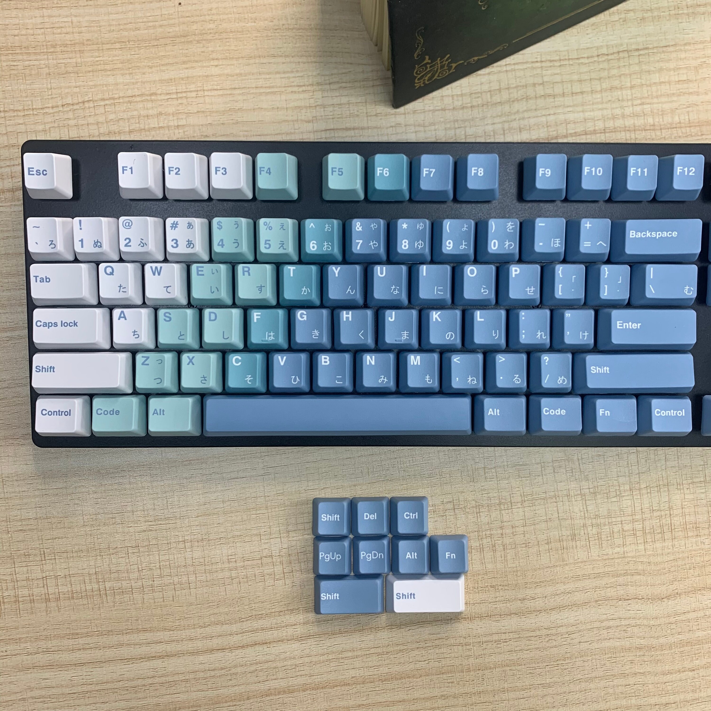 Gradient Pastel Blue PBT Keycap Set OEM Profile Etsy