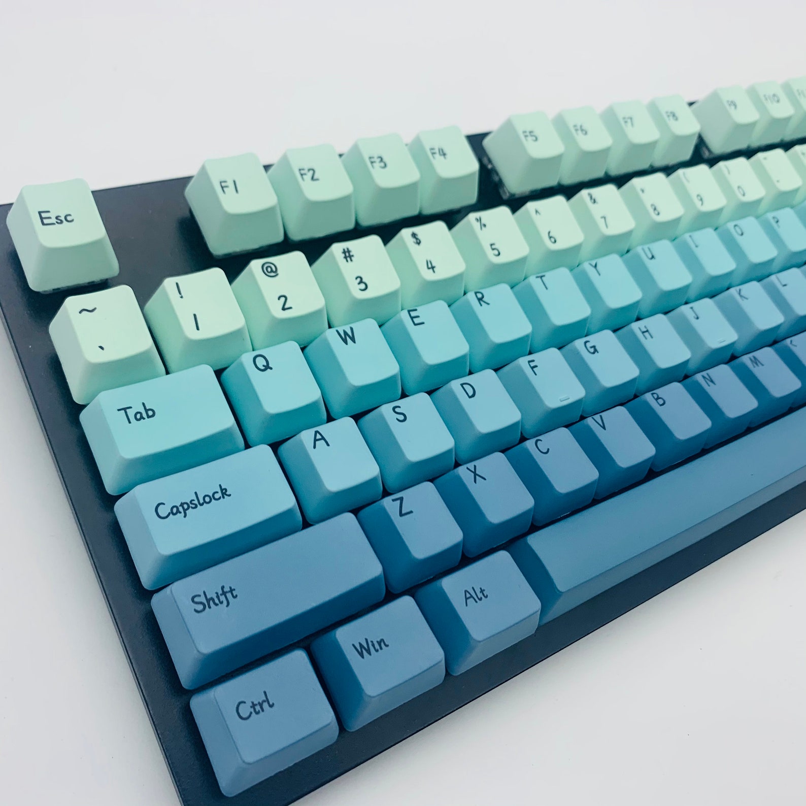 Gradient Green PBT Keycap Set OEM Profile Etsy