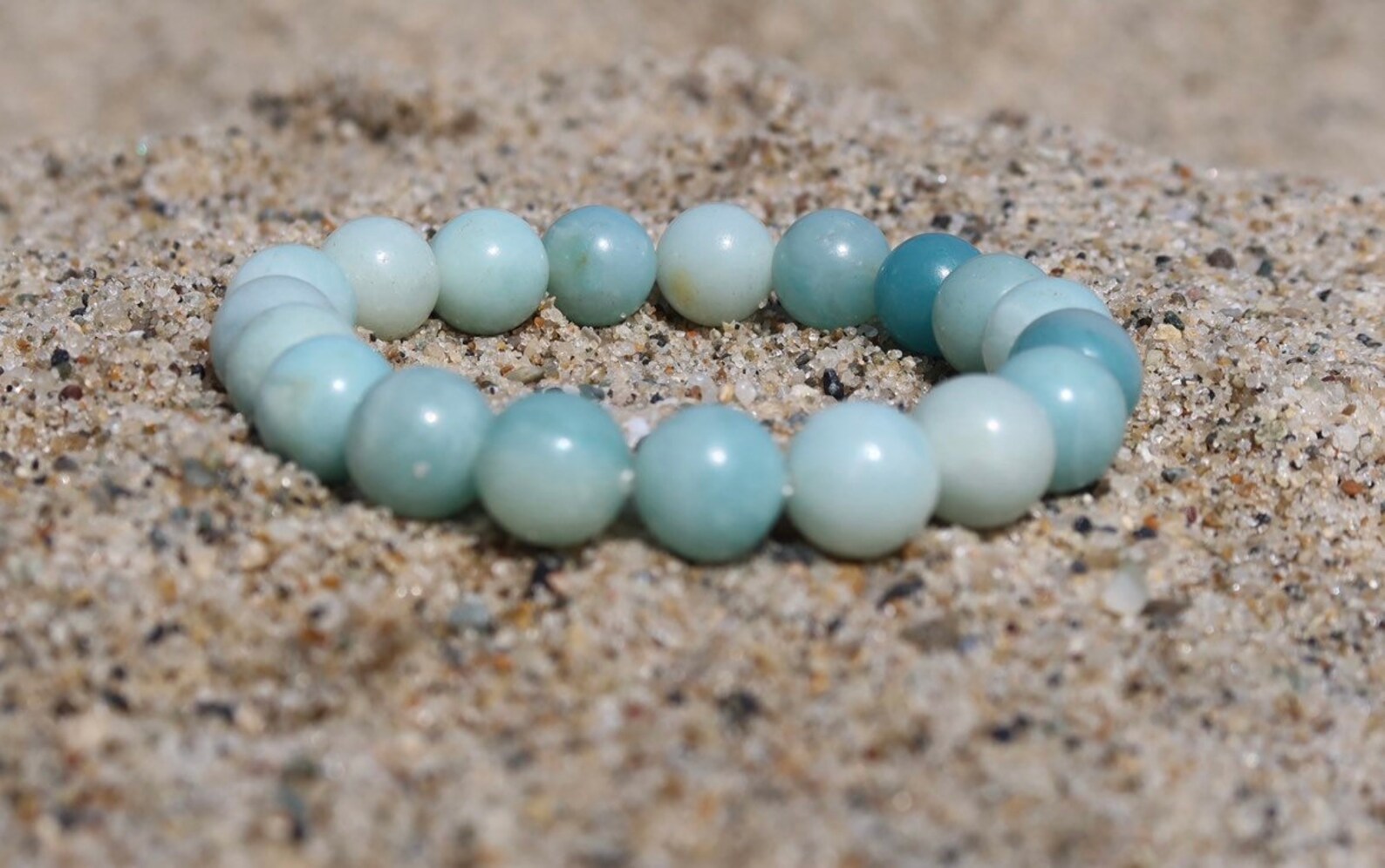 Healing AAA Amazonite bracelet | Etsy