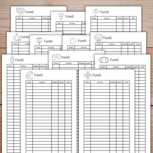 Seasonal Sinking Fund Trackers: A6 Savings Challenge (PDF Download)