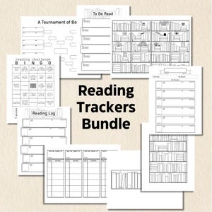 Reading Journal Printable Bundle / Book Planner Reading Journal Downloads / Printable Reading Logs / Reading Challenges / Book Trackers
