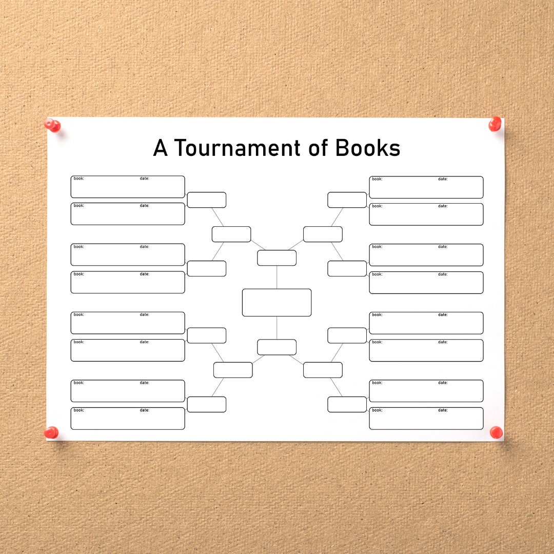 Reading Challenge: Tournament of Books / Printable Book Challenge PDF ...