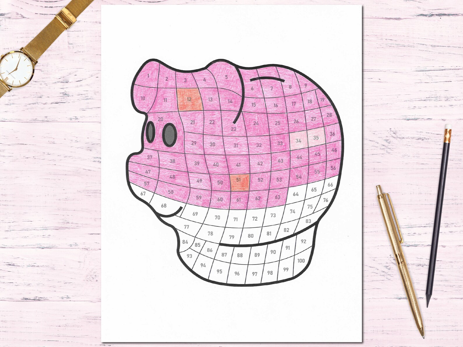 Piggy Bank Goal Tracker Etsy