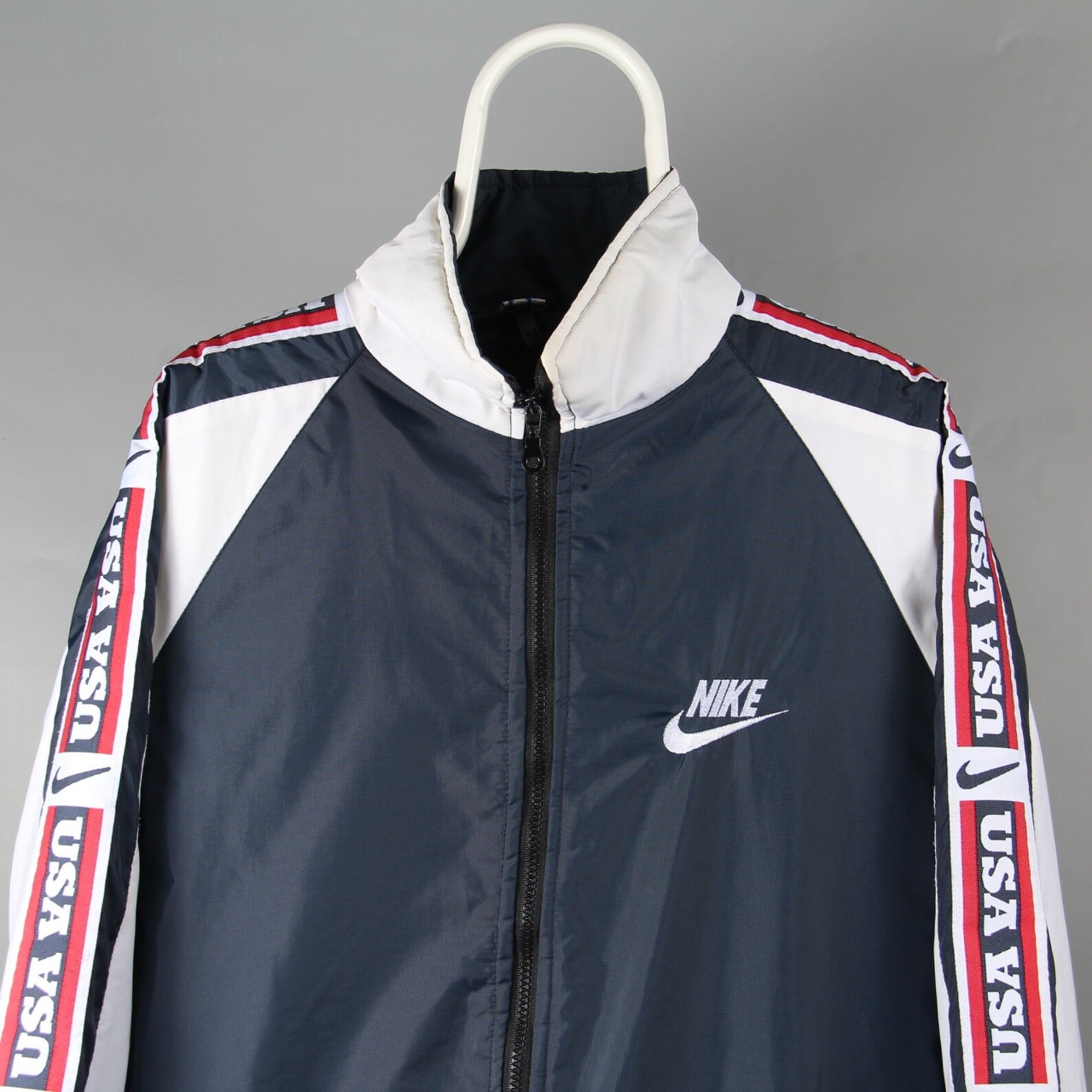 Vintage 90s Nike USA Track Top Jacket Windbreaker Men Green Etsy UK