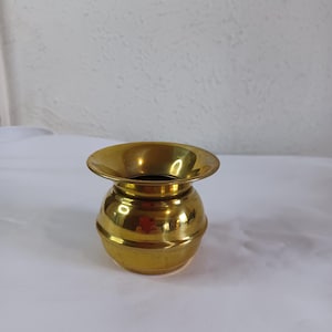 Vintage Brass Spittoon or Cuspidor, Small Rustic Metal Plant Pots, Succulent Holders, Vintage Home Decor, NOS (New Old Stock)