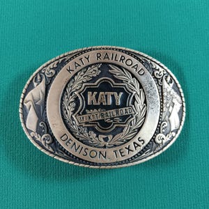 Vintage Brass Belt Buckle,Limited Edition Katy Railroad Commemorative Belt Buckle,Gift for Him,Gift for Her, Western Belt Buckle, Bo-Ho