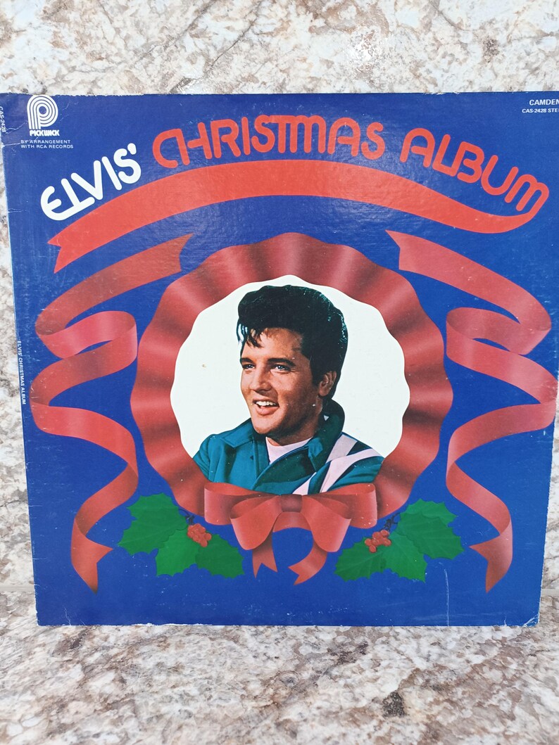 Elvis Presley Christmas Album Vinyl Record Lp Blue Christmas Silent ...