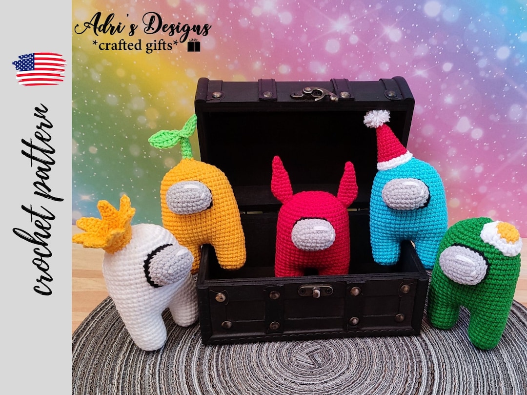 Among Us Crochet Pattern PDF File Amigurumi Pattern Set of 5 Team of