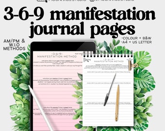 369 manifestation methods journal page PDF download || manifest || law of attraction