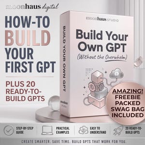 Custom GPT Guide | Build Your Own AI Tool, Digital Product Content Creator, Printable Ebook
