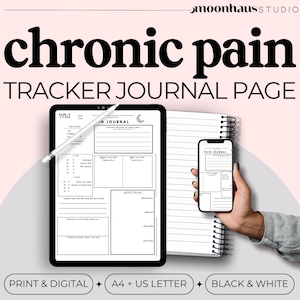 Chronic Pain Tracker: Printable Symptom Journal (PDF Download)