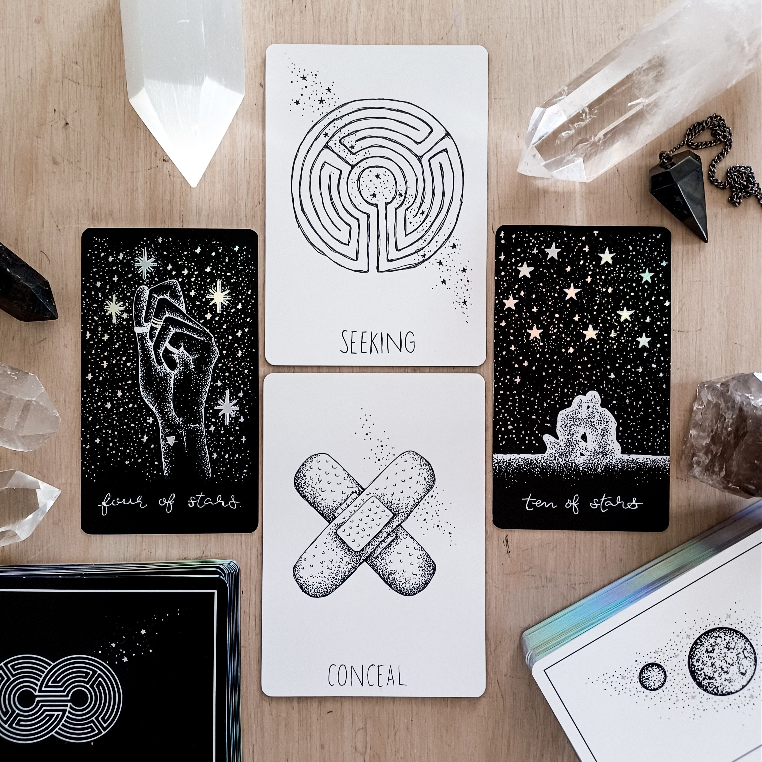 Midnight Sky Special Edition Tarot Deck Indie 81 Cards With - Etsy