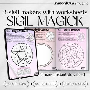 Sigil Magick Workbook PDF | Creation Grimoire Pages Book of Shadows