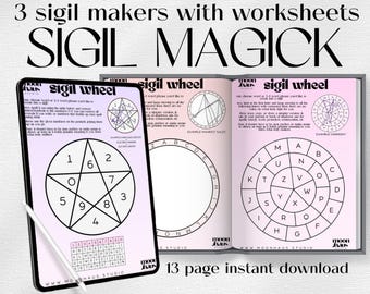 Sigil Magick Workbook PDF | Creation Grimoire Pages Book of Shadows