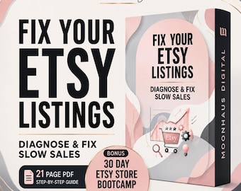 Etsy Listing Help Guide | Seller SEO Ebook for Small Business | Digital Download