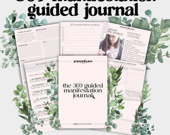 369 manifestation guided journal e-book | manifest PDF printable