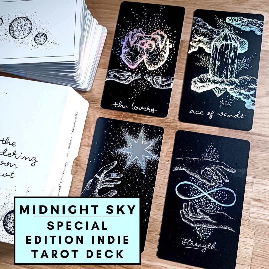 Midnight Sky Special Edition Tarot Deck Indie 81 Cards With - Etsy