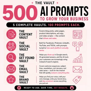 Small Business AI Marketing | Claude & ChatGPT Prompt Guide | Content Creation, Social Media Toolkit image 3