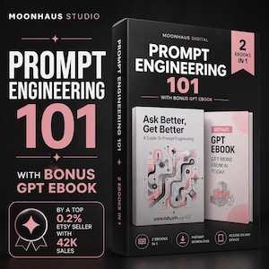 Prompt Engineering Guide | AI Prompts Ebook | Claude AI and ChatGPT | Side Hustle | Instant Download