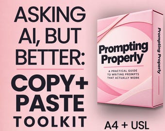Claude ChatGPT Prompt Writing AI Toolkit | Learn to Write Prompts PDF | Digital Download