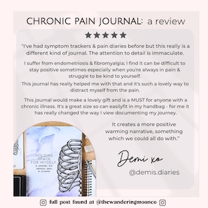 Fibromyalgia Symptom Tracker Journal Page, Chronic Pain and Illness (Digital Download) image 9